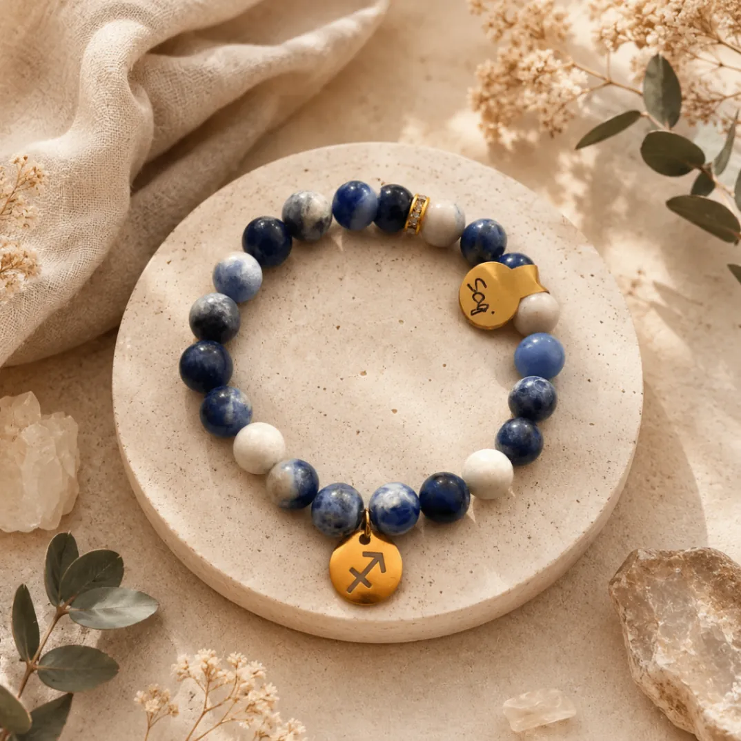 Bracelet Astro Sagittaire — sodalite 8 mm