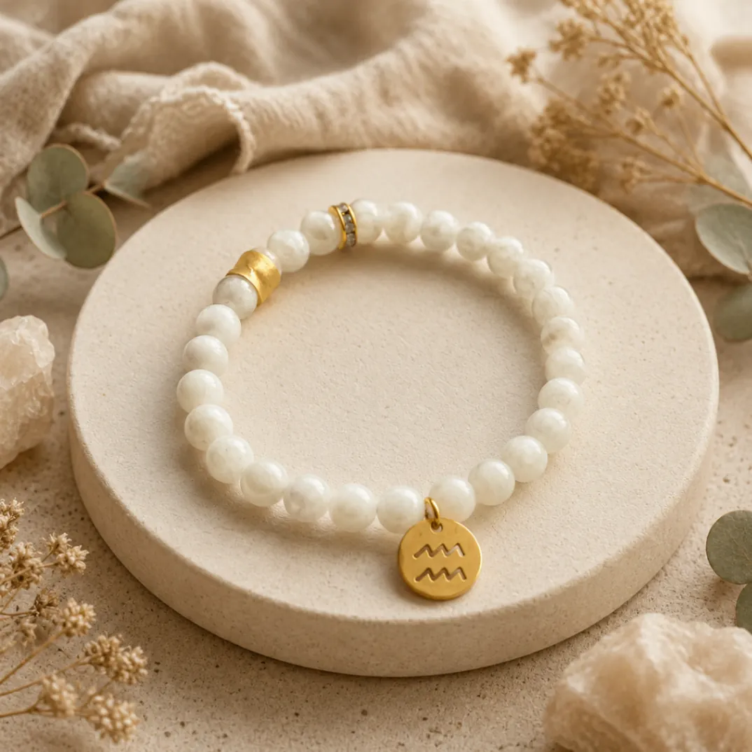 Bracelet Astro Verseau — pierre de lune
